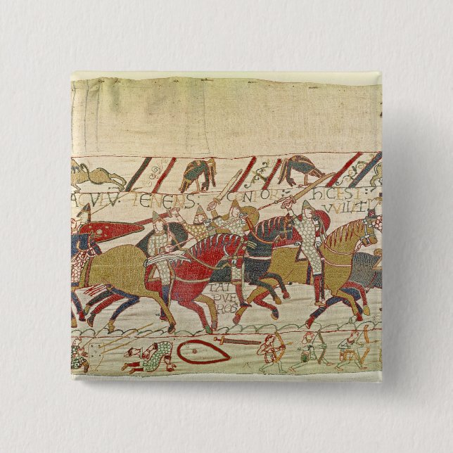 Bishop Odo Holding a Baton 15 Cm Square Badge (Front)