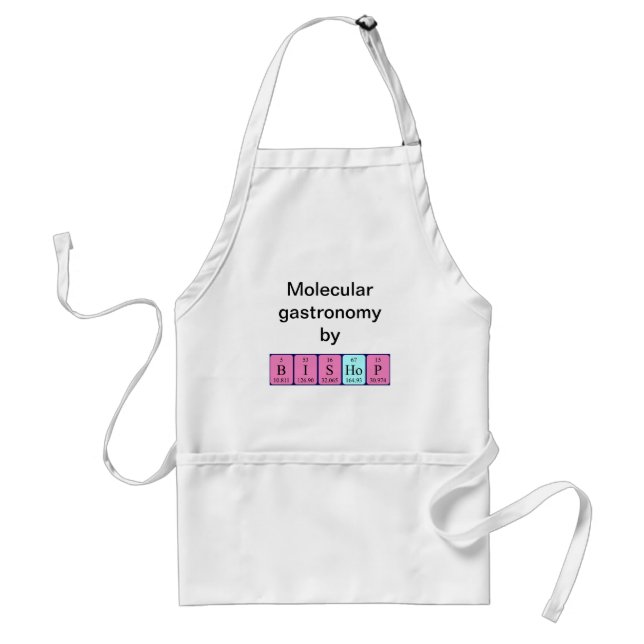 Bishop periodic table name apron (Front)