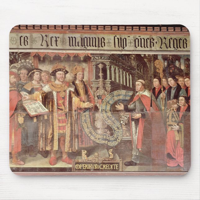 Bishop Robert Sherburne with Henry VIII Mouse Pad (Front)