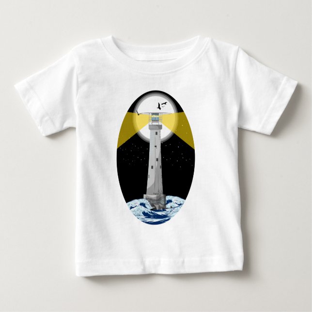 Bishop Rock Lighthouse Baby T-Shirt (Front)