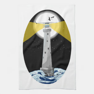Bishop Rock Lighthouse Tea Towel
