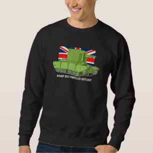 Bishop Self-Propelled Artillery Ww2 Diagram Britis Sweatshirt