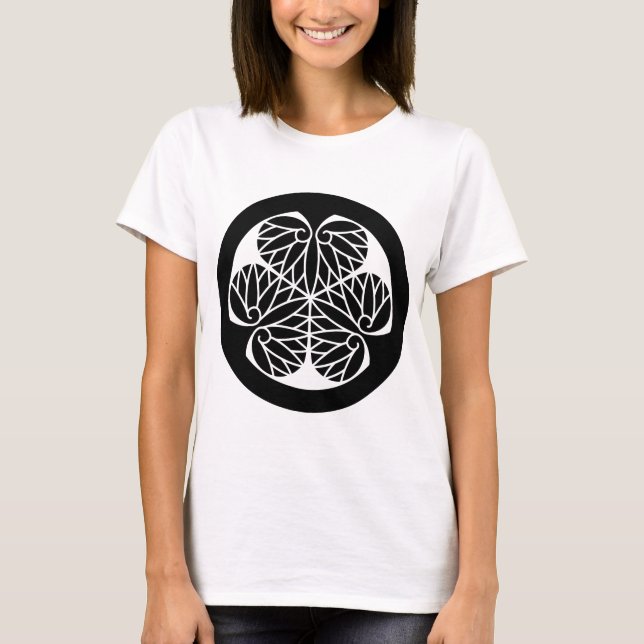 Bishuu Family Three Hollyhock T-Shirt (Front)