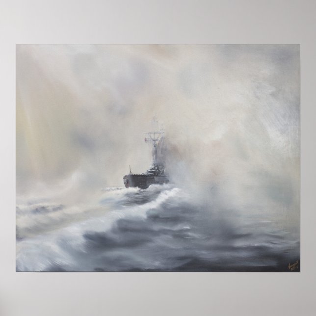 Bismarck evades her persuers May 25th 1941. 2005 Poster (Front)