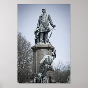Bismarck Memorial in Berlin Poster