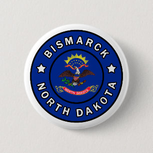 Bismarck North Dakota 6 Cm Round Badge