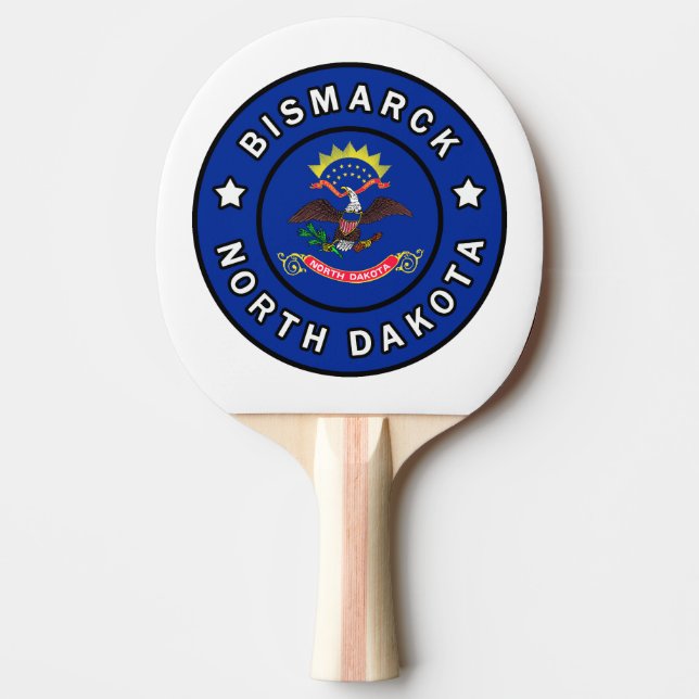 Bismarck North Dakota Ping Pong Paddle (Front)