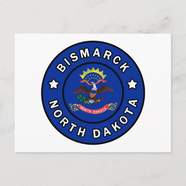 Bismarck North Dakota Postcard (Front)