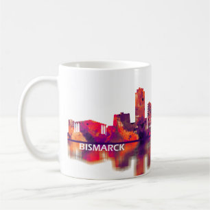 Bismarck North Dakota Skyline Coffee Mug