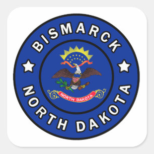 Bismarck North Dakota Square Sticker