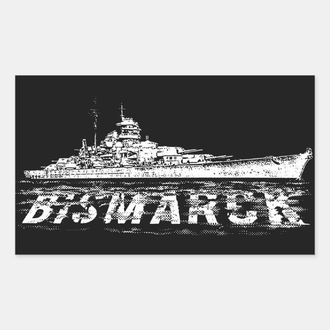 Bismarck Rectangle Stickers (Front)