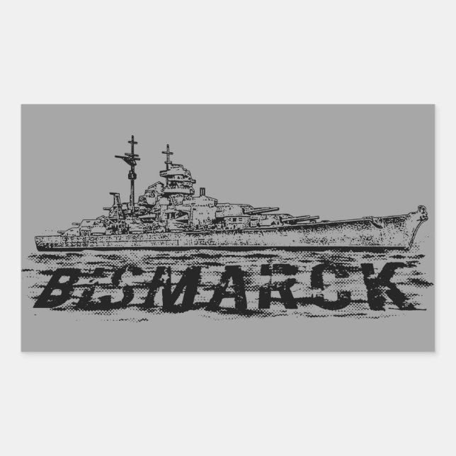 Bismarck Rectangle Stickers (Front)