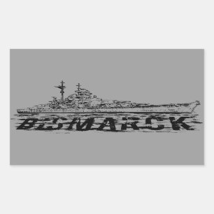 Bismarck Rectangle Stickers