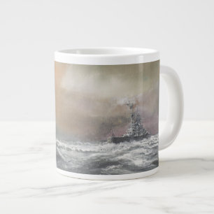 Bismarck signals Prinz Eugen 0959hrs 24th May Large Coffee Mug