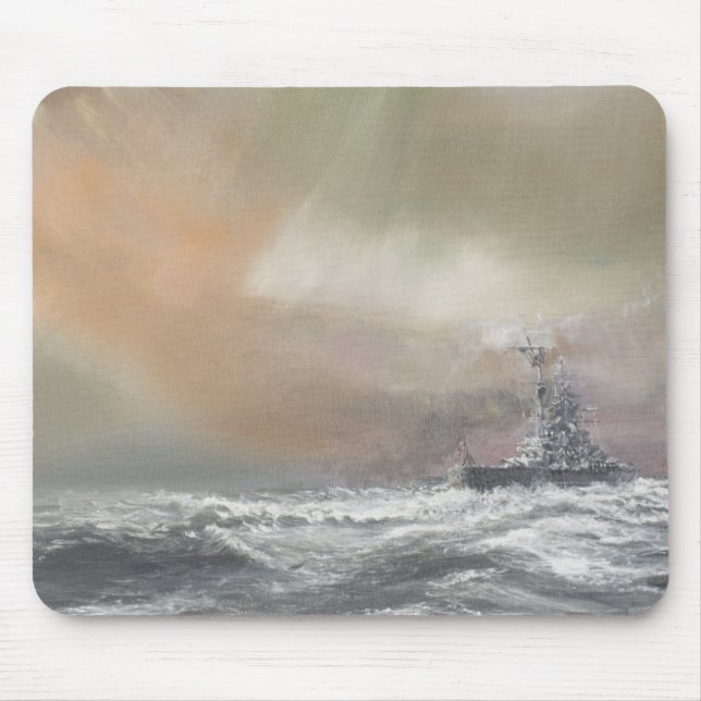 Bismarck signals Prinz Eugen 0959hrs 24th May Mouse Pad (Front)