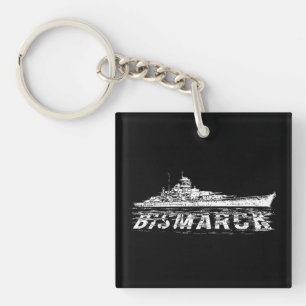 Bismarck Square (double-sided) Keychain