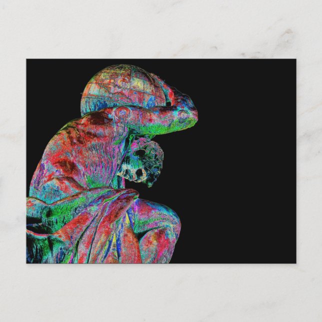 Bismarck Statue, Berlin, Greek God Atlas, Coloured Postcard (Front)