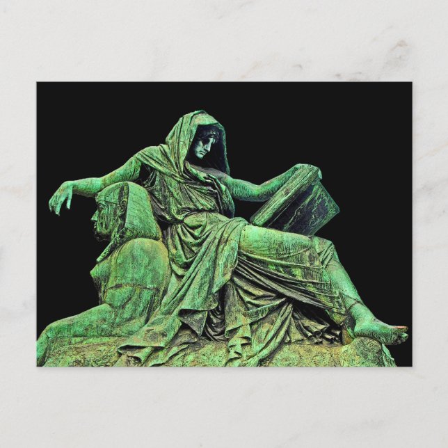 Bismarck Statue, Berlin, Sibyl, Read, Sphinx (p2) Postcard (Front)