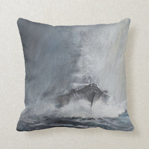 Bismarck through curtains of rain sleet cushion