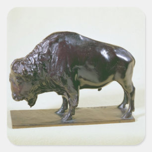 Bison, 1907 square sticker