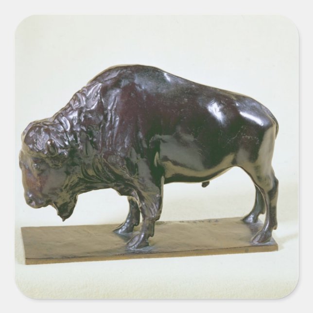 Bison, 1907 square sticker (Front)