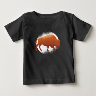 Bison American National Mammal Buffalo Baby T-Shirt