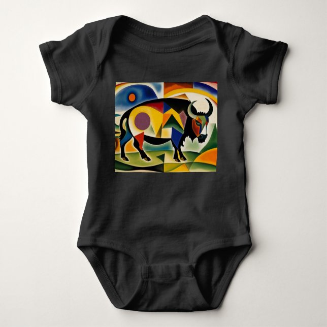 Bison Buffalo Baby Bodysuit (Front)