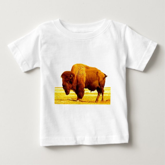Bison / Buffalo Baby T-Shirt (Front)