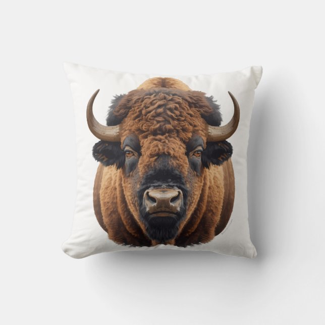 Bison / Buffalo Cushion (Front)