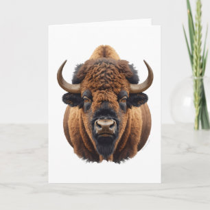 Bison / Buffalo Holiday Card