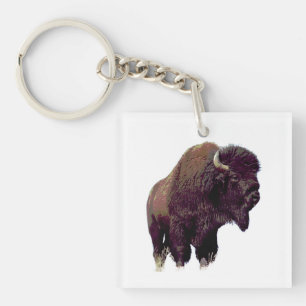 Bison Buffalo Key Ring