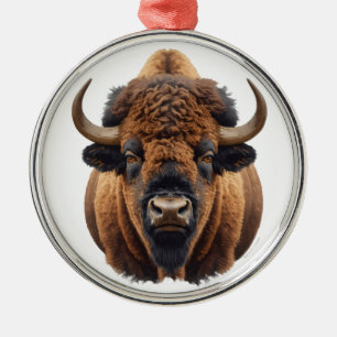 Bison / Buffalo Metal Ornament