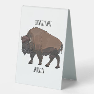 Bison cartoon illustration