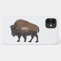 Bison cartoon illustration