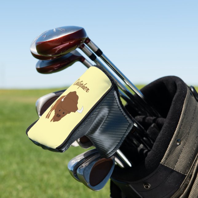 Bison Design Golf Head Cover (In Situ)