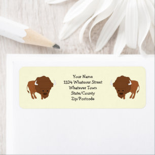 Bison Design Return Address Label
