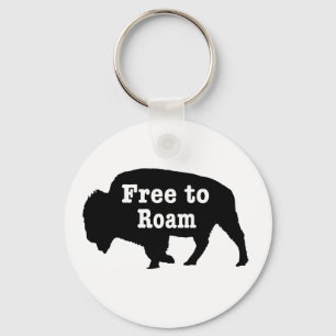 Bison Free To Roam Key Ring