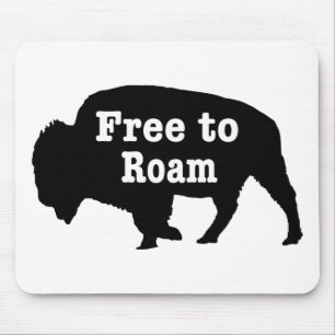 Bison Free To Roam Mouse Pad