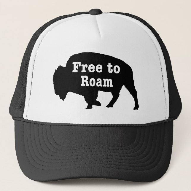 Bison Free To Roam Trucker Hat (Front)