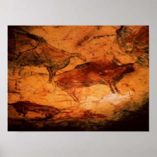 Bison from the Caves at Altimira, c.15000 BC Poster