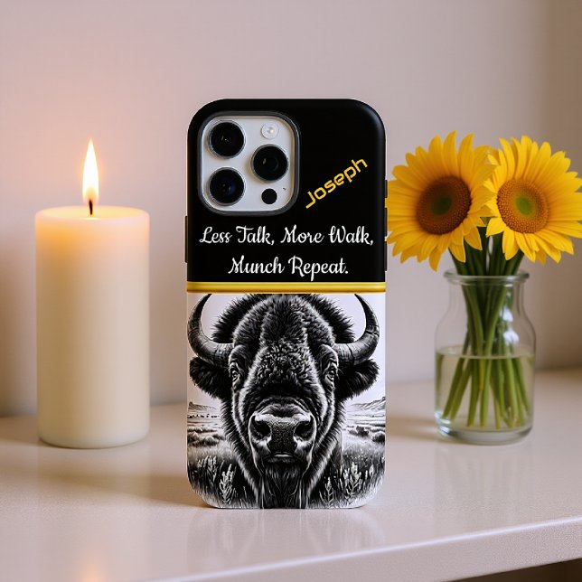 Bison Grazing on Open Prairie Case-Mate iPhone Case (Creator Uploaded)