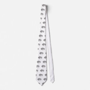 Bison Grey Tie
