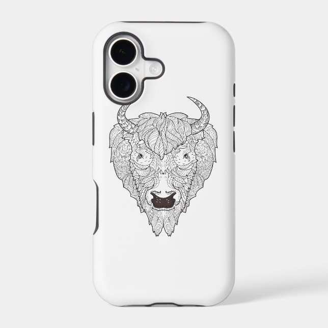 Bison Head Doodle (Back)