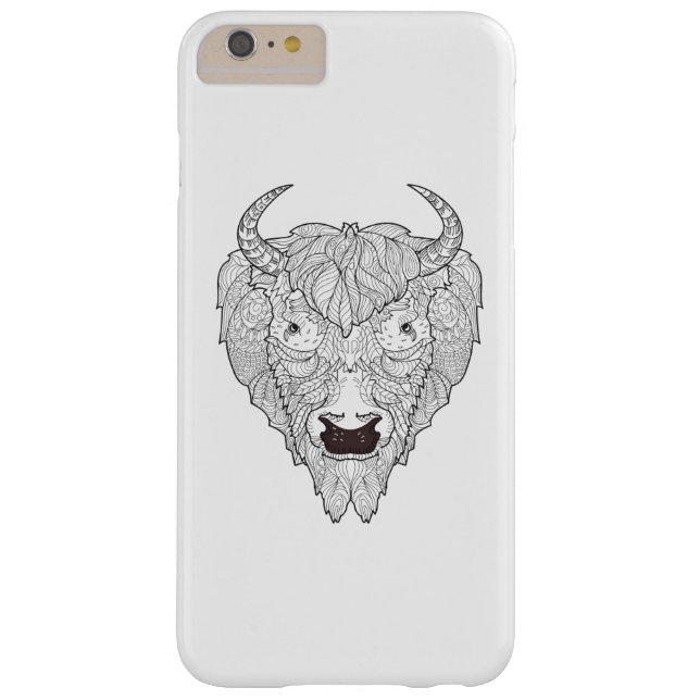 Bison Head Doodle Case-Mate iPhone Case (Back)
