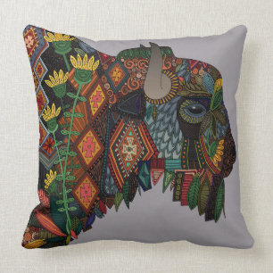 bison heather cushion