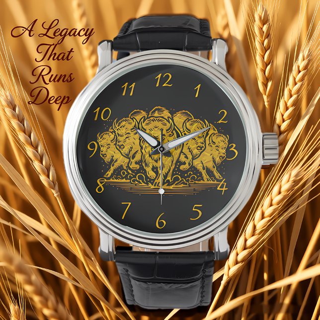 Bison Herd Charging Through the Water in Nature Watch (Creator Uploaded)