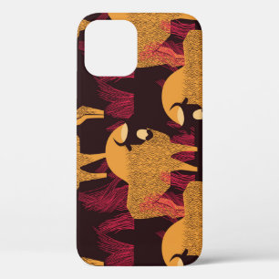 Bison High Grass: Field Pattern. iPhone 12 Case