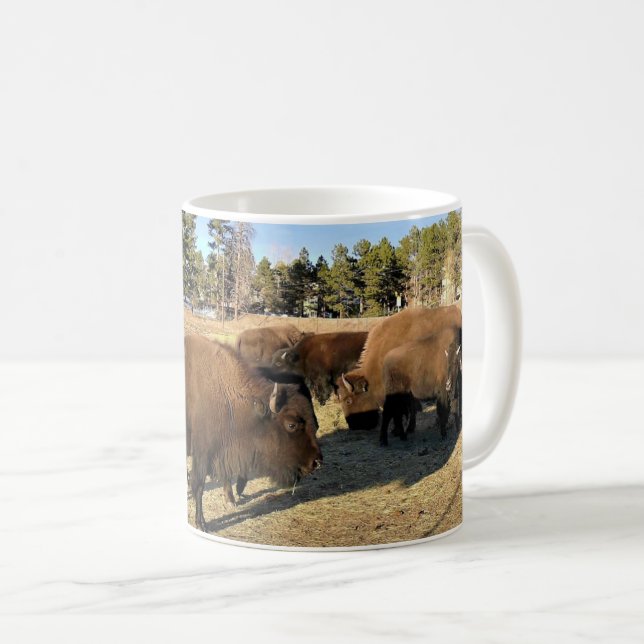 Bison in Colorado Coffee Mug (Front Right)