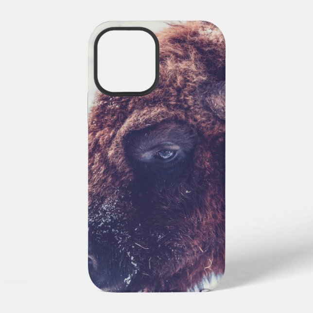 BISON IN THE WINTER iPhone CASE (Back)