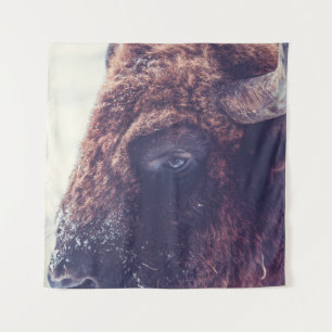 BISON IN THE WINTER TAPESTRY
